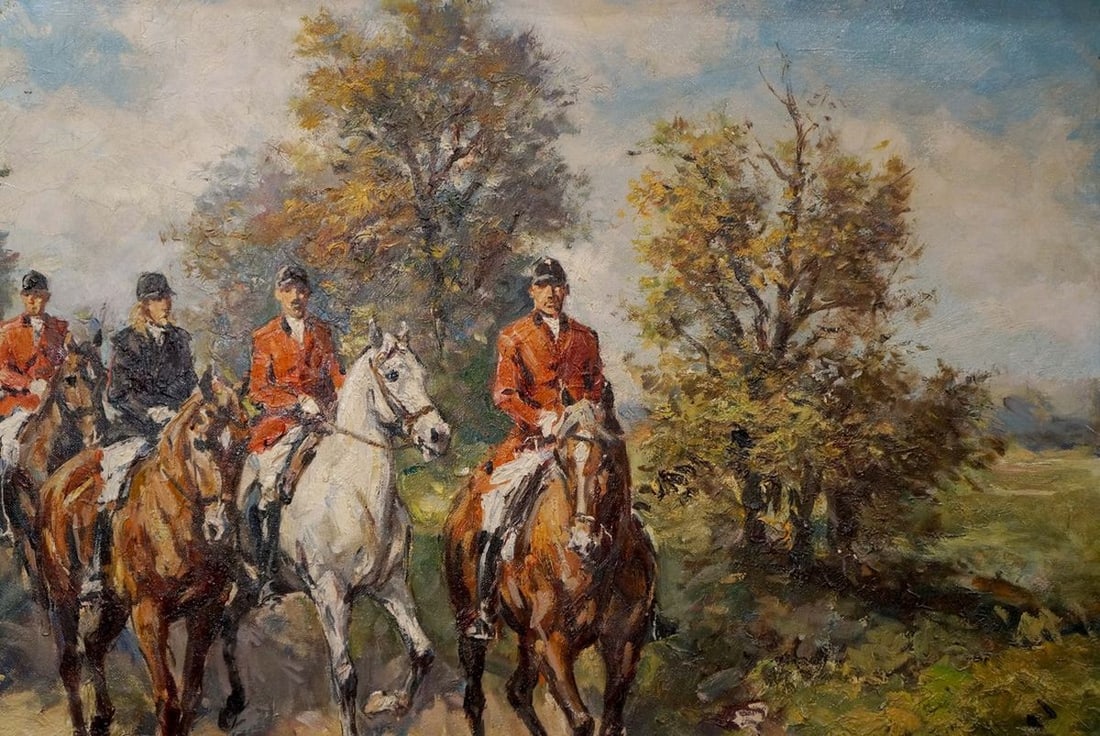 Oil painting Soldiers on the road Faust - 4