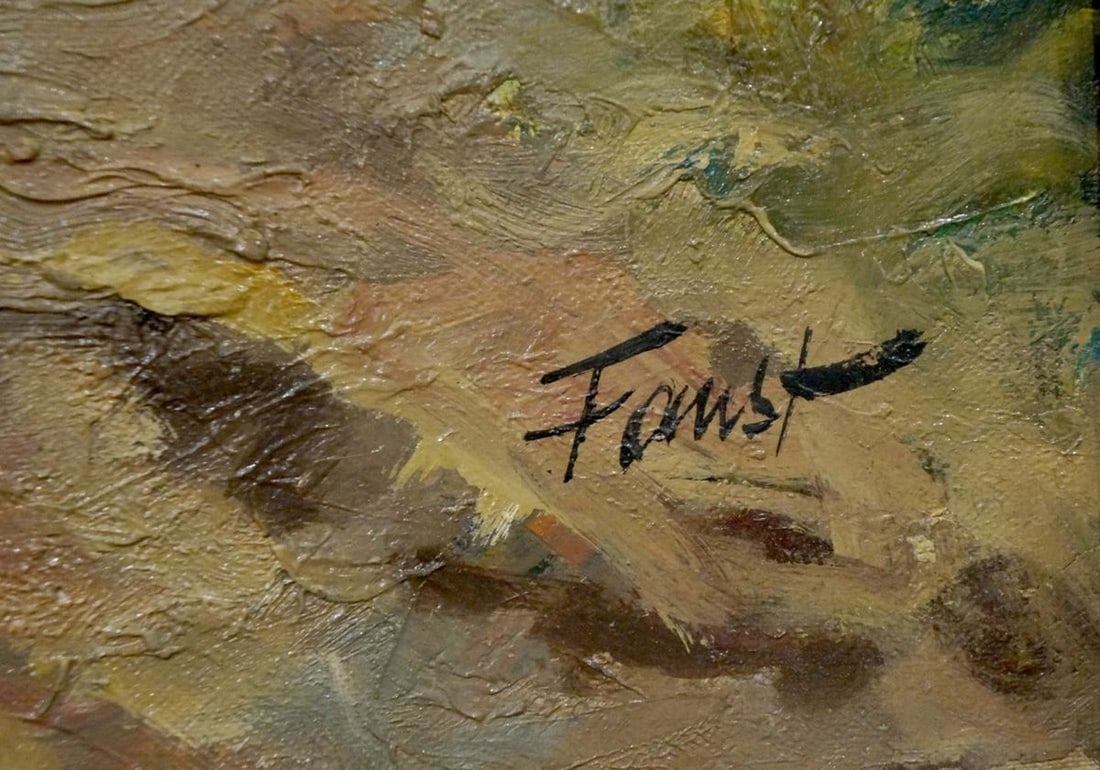 Oil painting Soldiers on the road Faust - 6