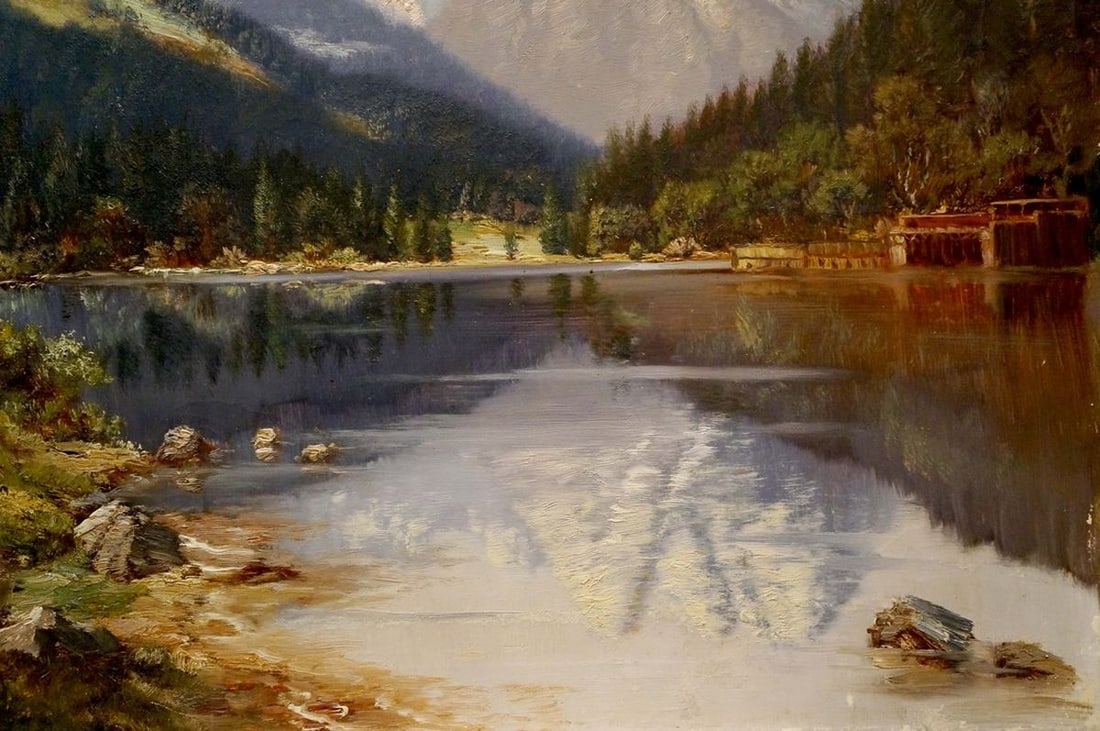 Oil painting Natural beauty S. Mitterbiller - 5
