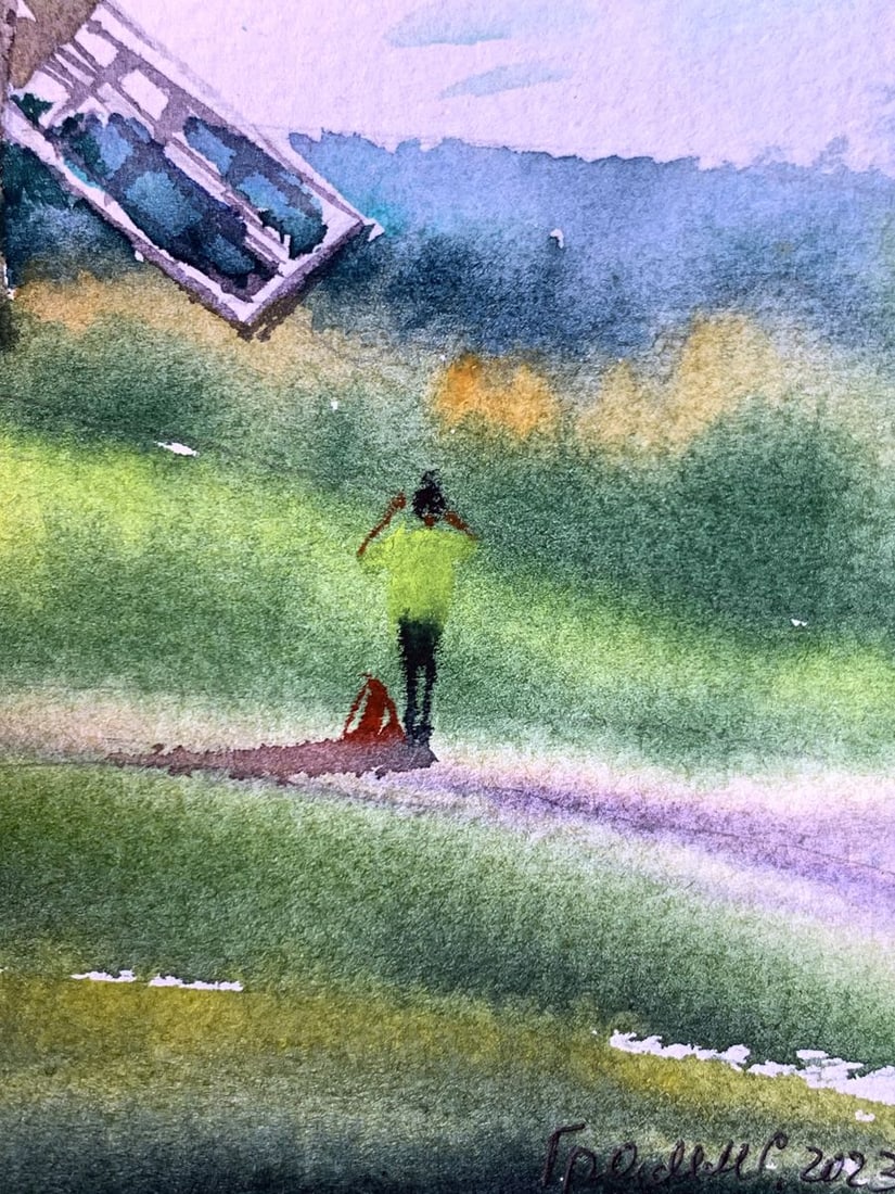 Pastel painting At the mill Svetlana Gramm - 11