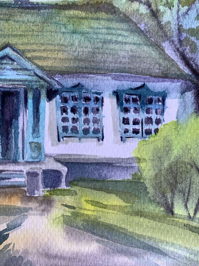 Watercolor painting Memory of home Svetlana Gramm - 9