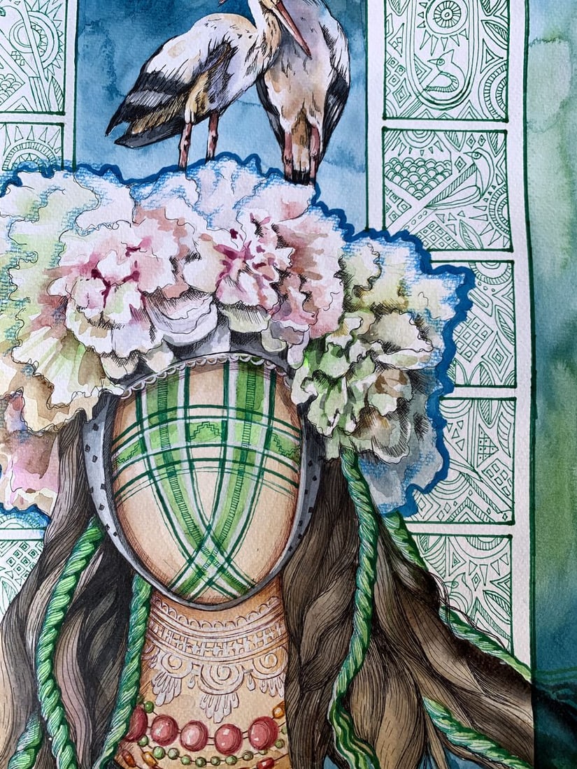 Watercolor painting Guardian of the Renaissance Olga Ponomaryva - 7
