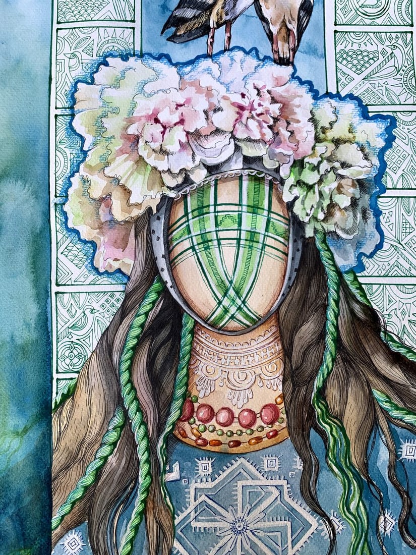 Watercolor painting Guardian of the Renaissance Olga Ponomaryva - 8