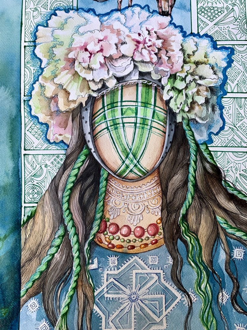 Watercolor painting Guardian of the Renaissance Olga Ponomaryva - 9