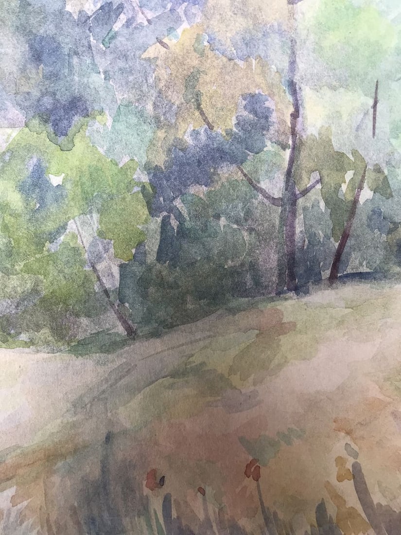 Watercolor painting Rainy day Unknown artist - 10