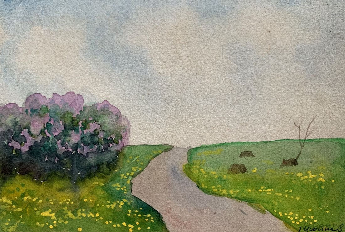 Watercolor painting Memory of the Garden Ivan Tsyupka (1 of 9)