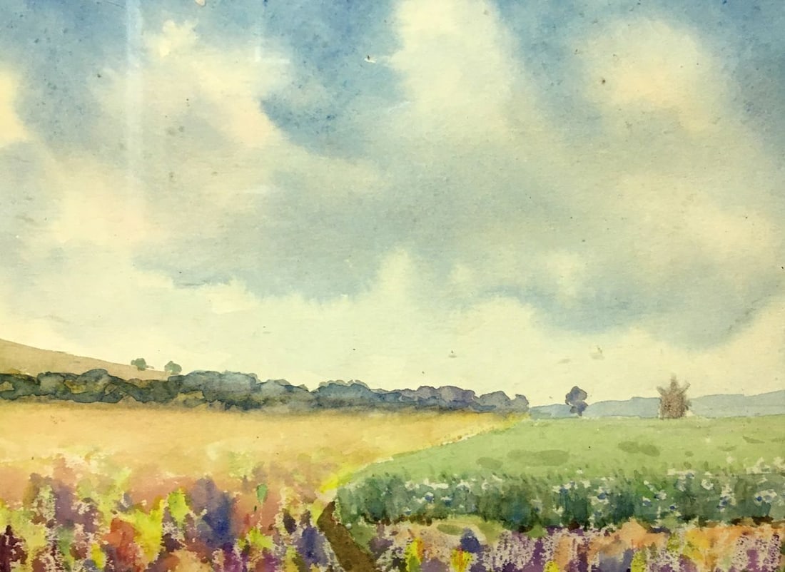 Watercolor painting Fields Tsyupka Ivan Kirillovich - 5