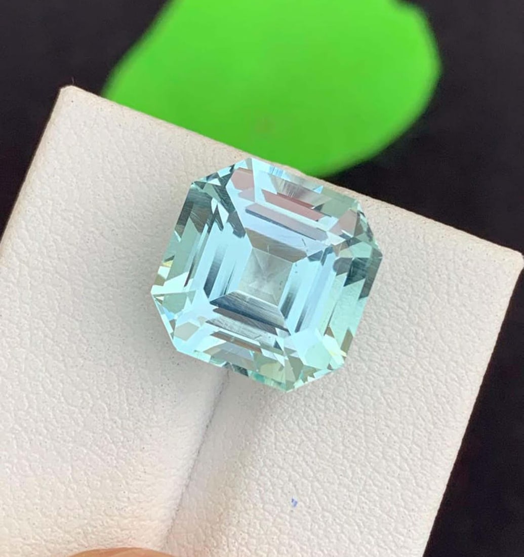Natural Aquamarine Gemstone, Asscher Cut Aquamarine Loos Gemstones March Birthstone - 6
