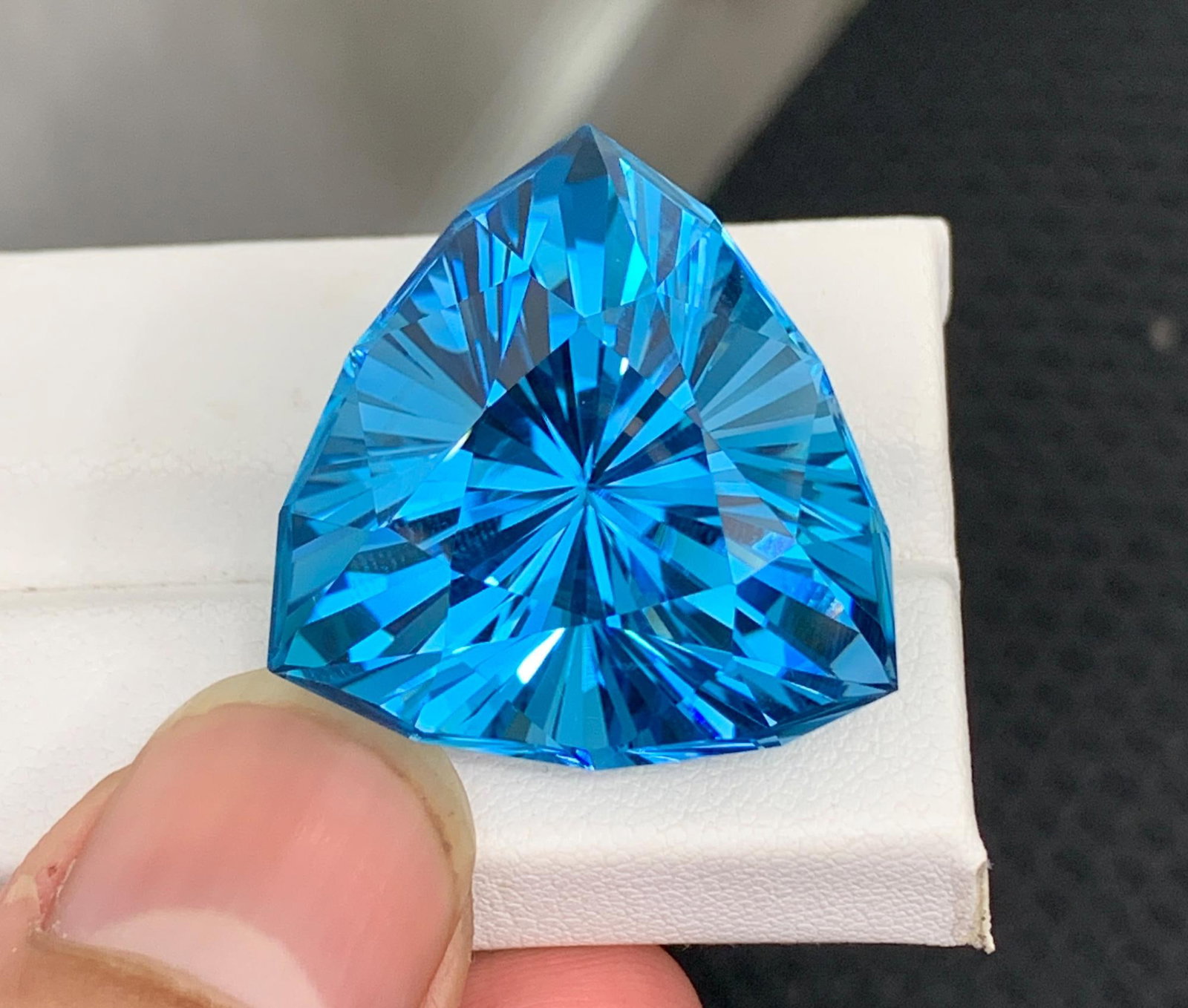 Certified Natural London Blue Topaz Gemstone, 79.70 Ct Brazil Collector Stone - 6
