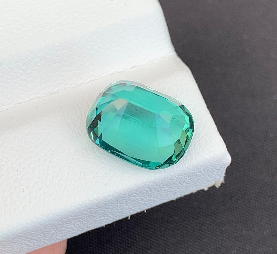 Blue Lagoon Tourmaline Gemstone: Natural October Birthstone, Afghanistan (6.25 CT): Highlights Supplies for making crafts Materials: Gemstone: Tourmaline Blue Lagoon Tourmaline Gemstone: Natural October Birthstone, Afghanistan Weight : 6.25 Carat Dimensions : 12.000 * 9.000 * 7.000