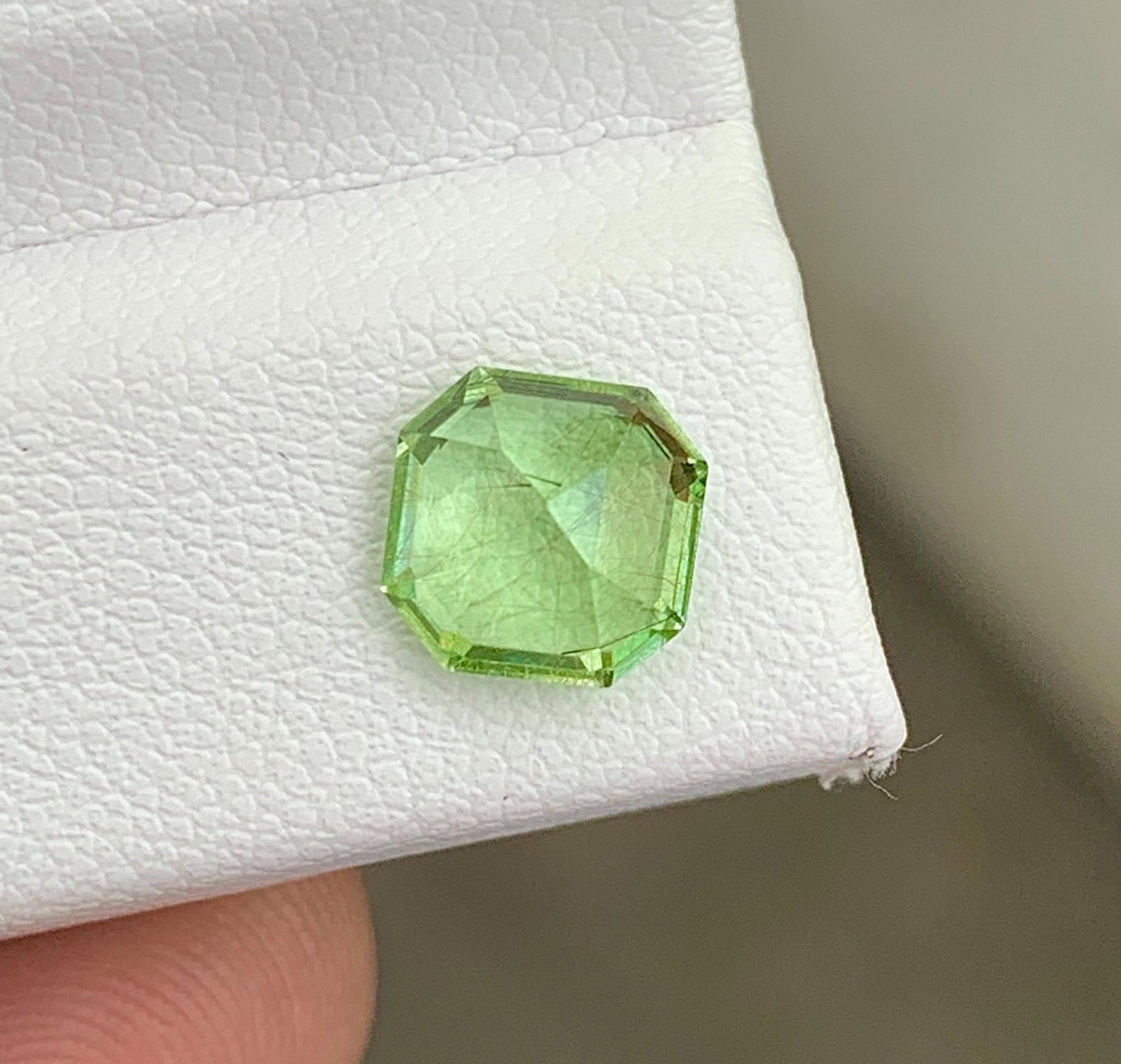 Natural Rutile Peridot Gemstone 2.19 Carat Green Loose Gemstone for Ring, Pendant & Custom Jewelry - 3