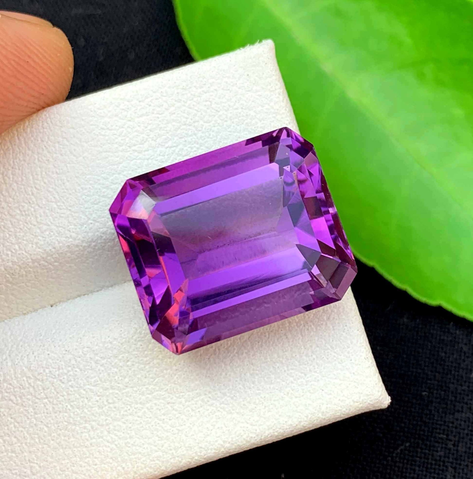 Emerald Cut Amethyst Gemstone: 17.75 Carats, February Birthstone - 4