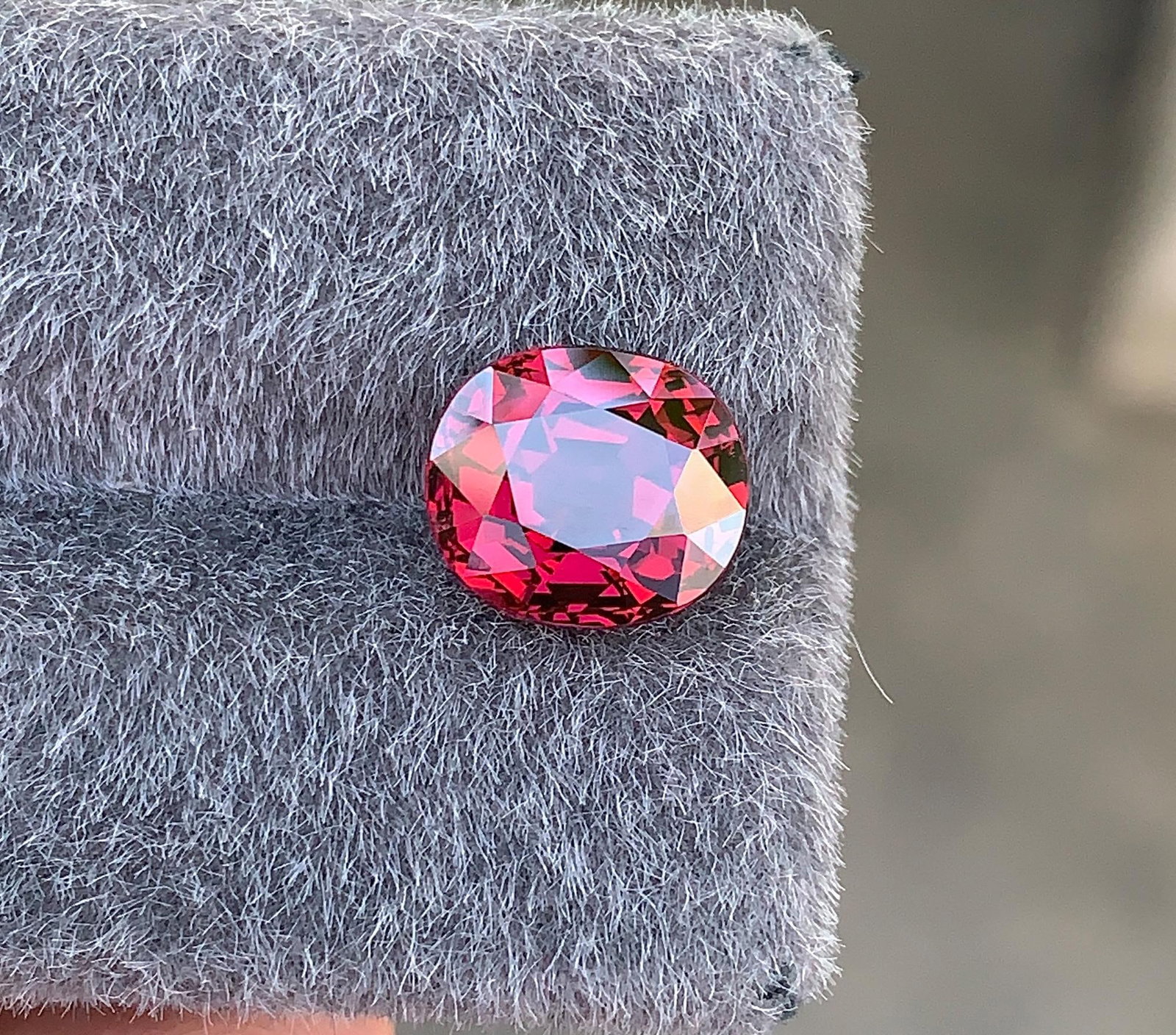 Tanzania Natural Rich Carmine Garnet Gemstone: 5.43 Carat Faceted For Ring - 6