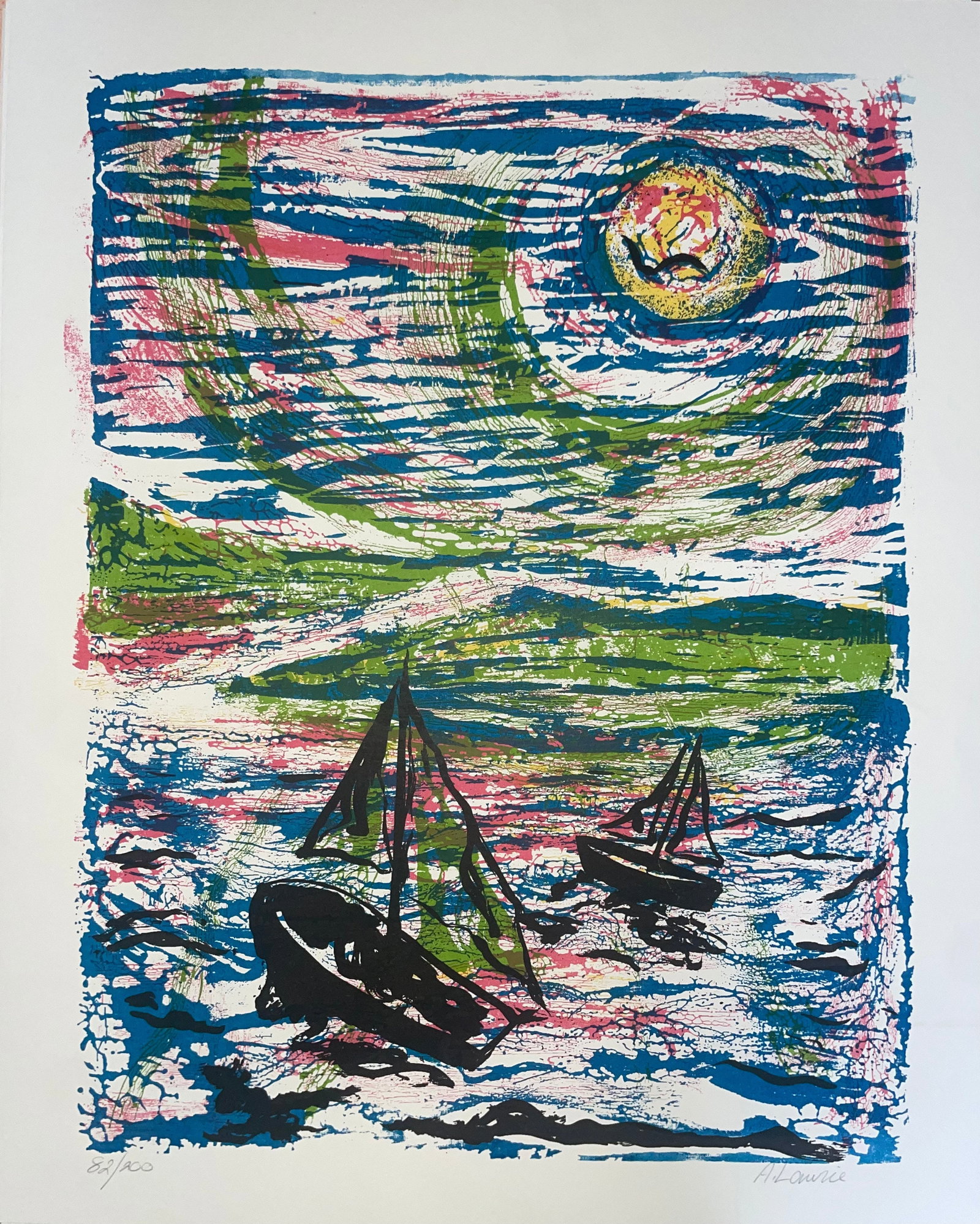 A. Laurie: Boats at Sea - 3