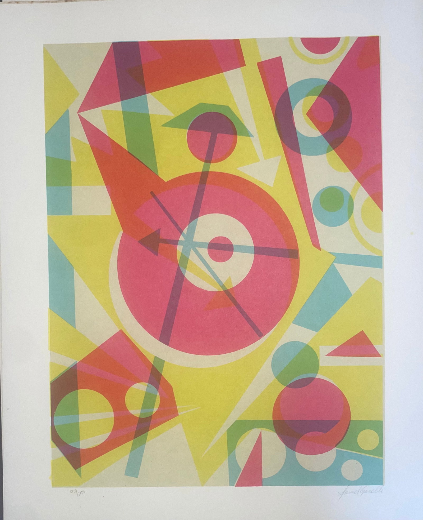 Samuel Genelli: Geometric Color screenprint - 3