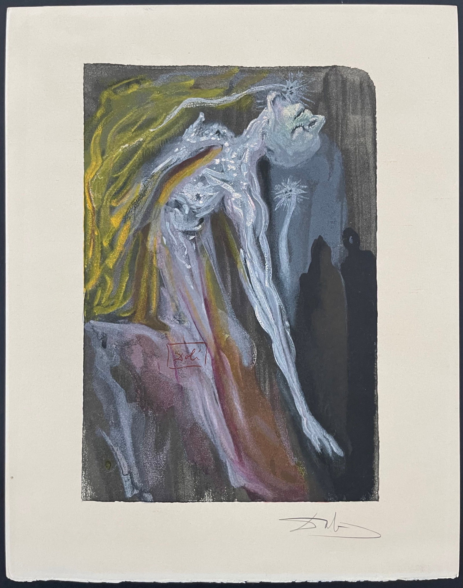 Salvador Dali: Divine Comedie inferno Canto 9-1: Title: Salvador Dali: Divine Comedie inferno Canto 9-1 Description: Artist: Salvador Dali Title: Divine Comedie inferno Canto 9-1 Year: 1960 Medium: Wood Engravings Type: Work on paper Dimensions: 10 
