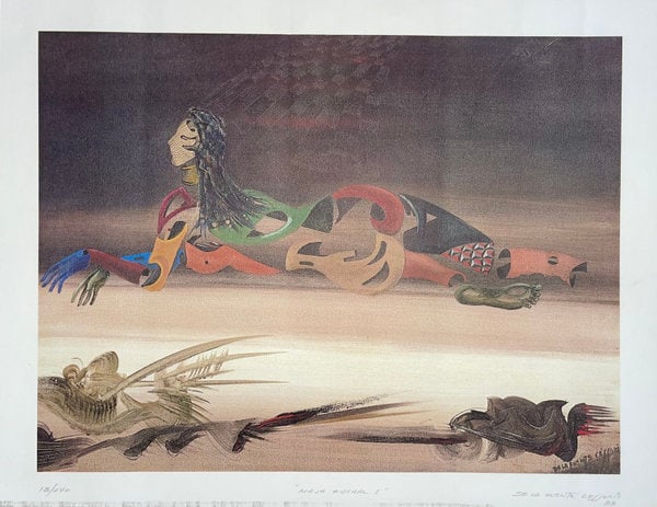 De La Fuenta Cessario: Maja Sideral I: Title: De La Fuenta Cessario: Maja Sideral I Description: Artist: De La Fuenta Cessario Title: Maja Sideral I Medium: lithograph Dimensions: 15" x 19" inches Additional Information: signed and numbere