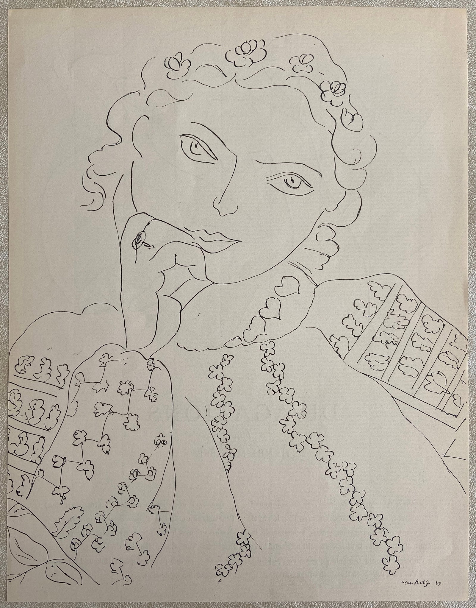 Henri Matisse: Divagations: Title: Henri Matisse: Divagations Description: Artist: Henri Matisse Title: Divagations Type: Work on paper Date: 1937 Medium: Heliogravure Dimensions: 14 x 10.25 inches Signed and Dated: Signed in