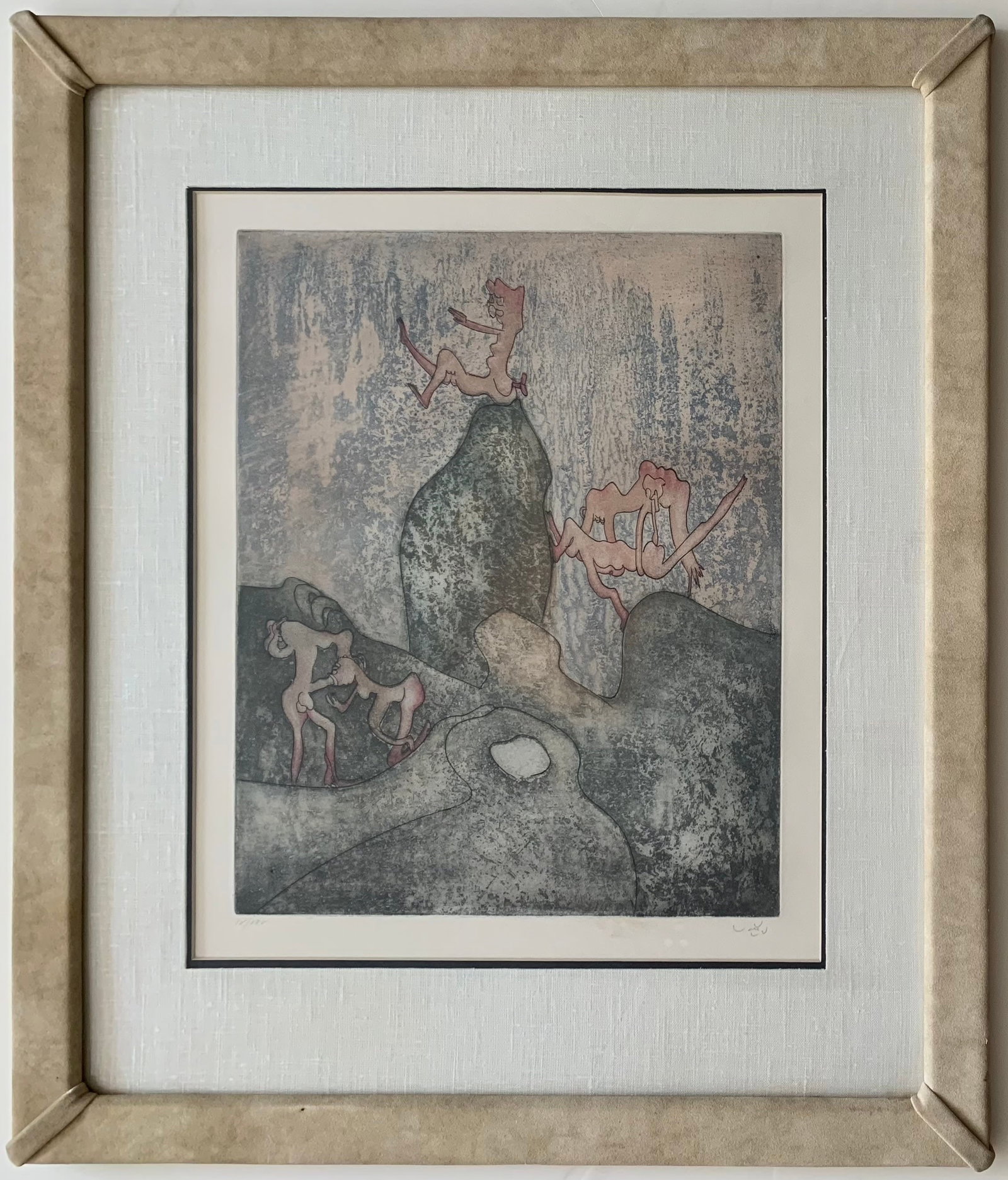 Roberto Matta: Untitled (from "Cosi fan tutte" portfolio): Title: Roberto Matta: Untitled (from "Cosi fan tutte" portfolio) Description: Artist: Roberto Matta Title: Untitled (from "Cosi fan tutte" portfolio) Type: Work on paper Date: 1970 Medium: Etching and