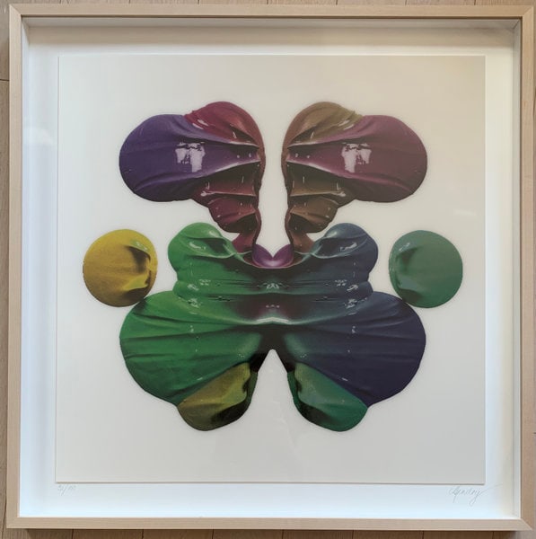 CJ Hendry: Rorschach "Card [I-X]": Title: CJ Hendry: Rorschach "Card [I-X]" Description: Artist: CJ Hendry Title: Rorschach "Card [I-X]" Date: 2019 Medium: 3-layer lenticular lens print Dimensions: 24 x 24 inches Signed and Dated: Sign