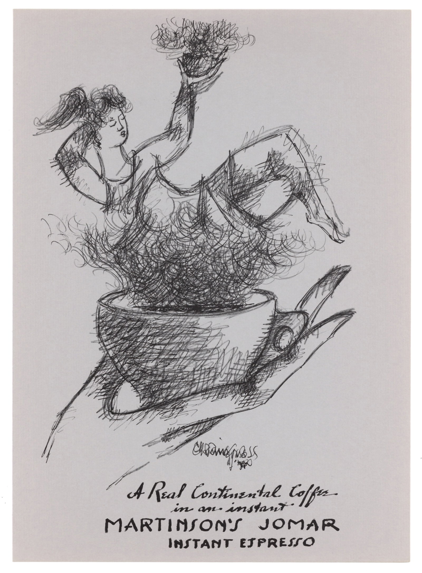 Chaim Gross original lithograph: Title: Chaim Gross original lithograph Description: Medium: original lithograph. This lithograph was printed in 1958 for the "Improvisations" portfolio, published by the Artists Equity Association of 