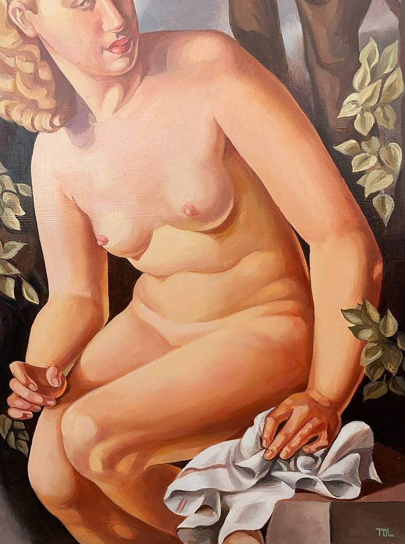 Oil painting Suzanne (based on T. Lempicka) V. Konotopsky - 5