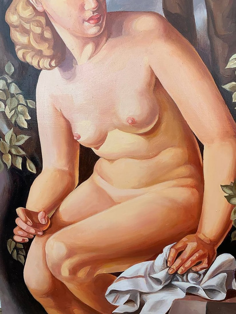 Oil painting Suzanne (based on T. Lempicka) V. Konotopsky - 6