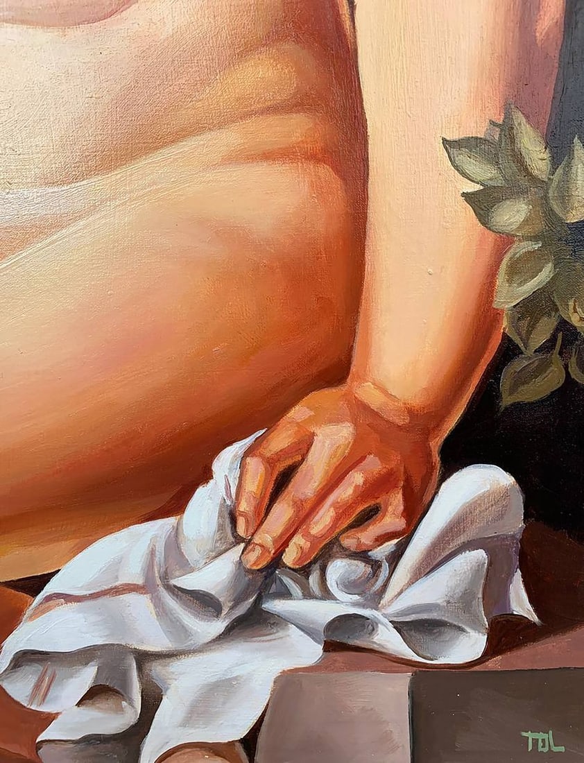 Oil painting Suzanne (based on T. Lempicka) V. Konotopsky - 8