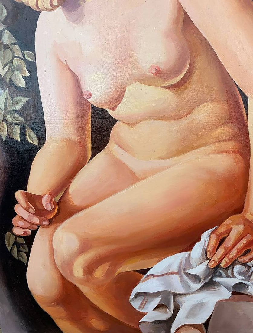 Oil painting Suzanne (based on T. Lempicka) V. Konotopsky - 9