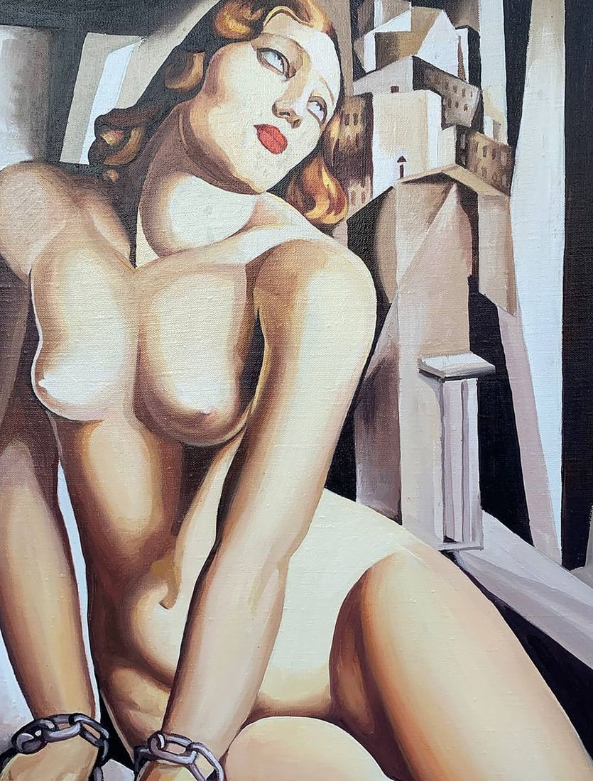 Oil painting Andromeda (based on T. Lempicka) V. Konotopsky - 9