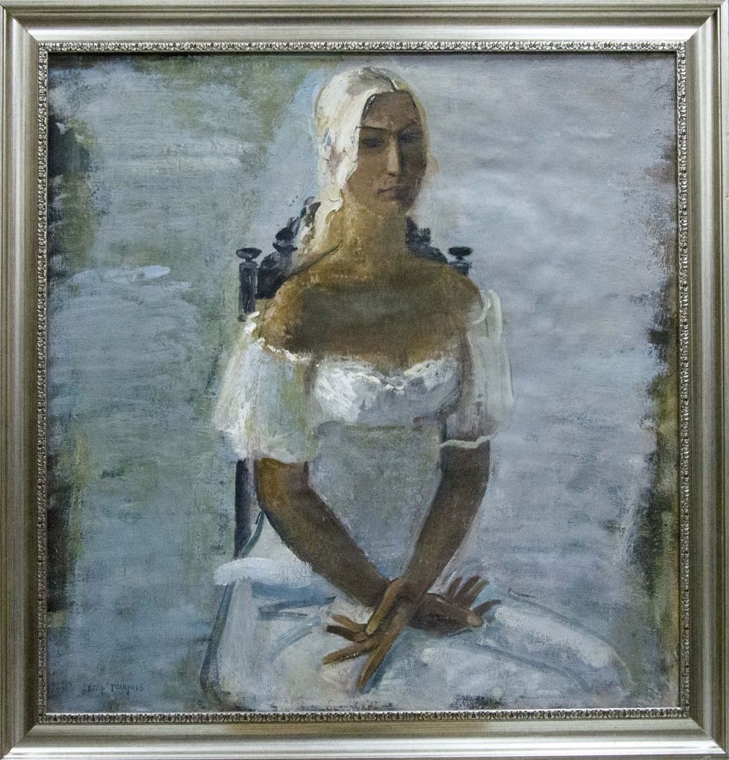 Oil painting Portrait of a girl Tolkunov Egor Egorovich: Title: Oil painting Portrait of a girl Tolkunov Egor Egorovich Description: No. Vernd 178 *** ABOUT THIS PAINTING *** * TITLE: "Portrait of a girl" * ARTISTS: Tolkunov Egor Egorovich * SIZE: 90x87 cm/