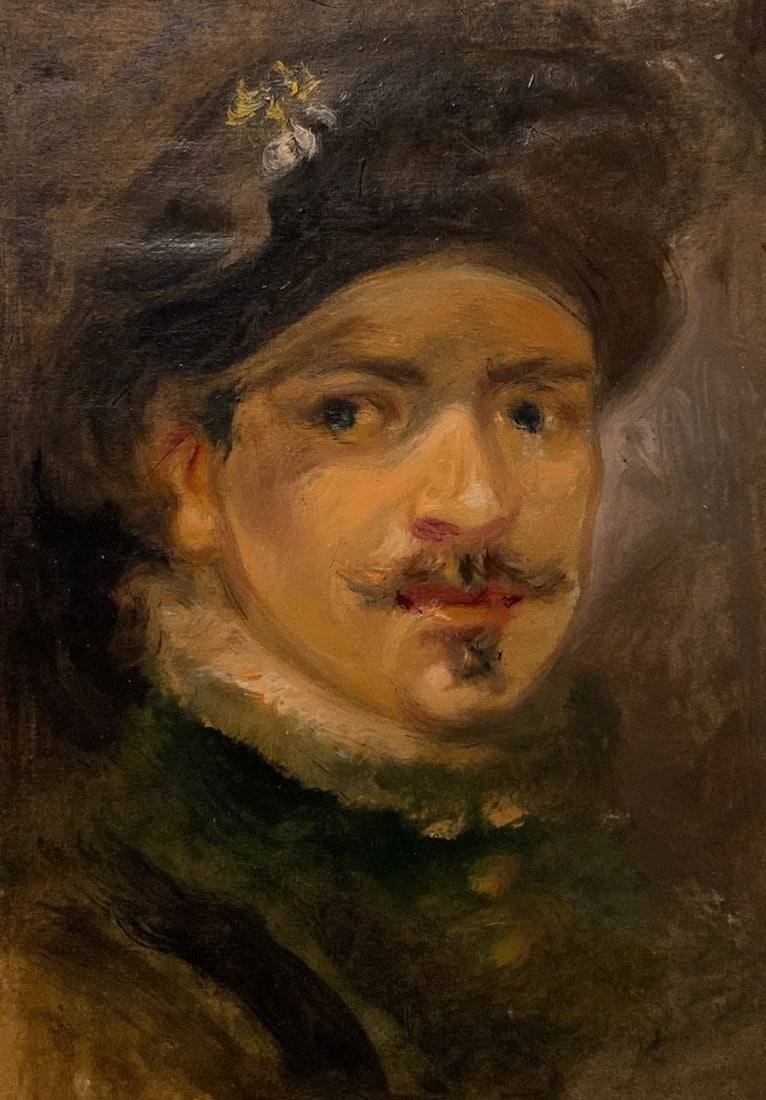Oil painting Portrait Alexander Arkadievich Litvinov: Title: Oil painting Portrait Alexander Arkadievich Litvinov Description: No. Litv 643AAA *** ABOUT THIS PAINTING *** * TITLE: "Portrait" * ARTISTS: Alexander Arkadievich Litvinov * SIZE: 16?22,5 cm/ 6