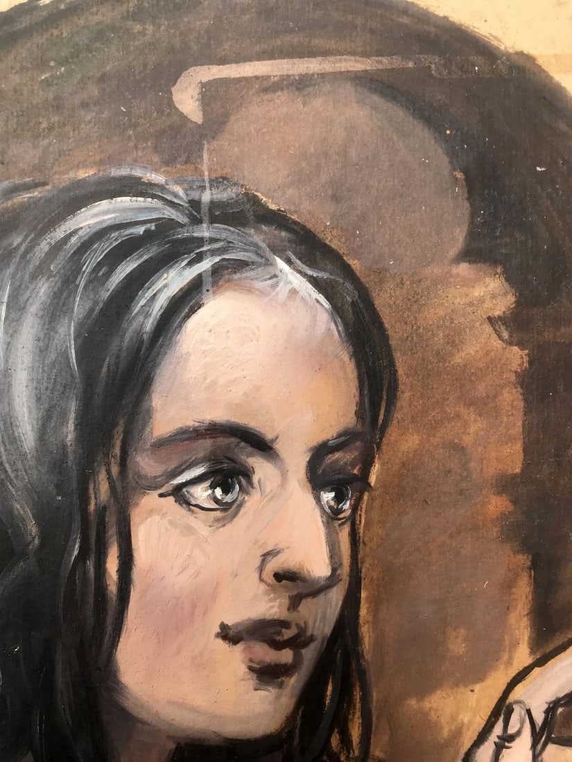 Oil painting Portrait of a girl Alexander Arkadievich Litvinov - 5