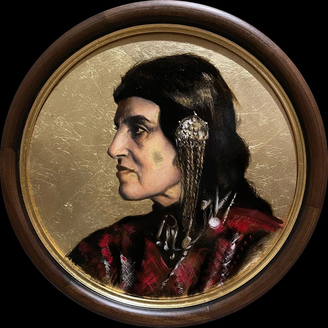 Oil painting Portrait Armenian Woman Annam Butt (1 of 5)