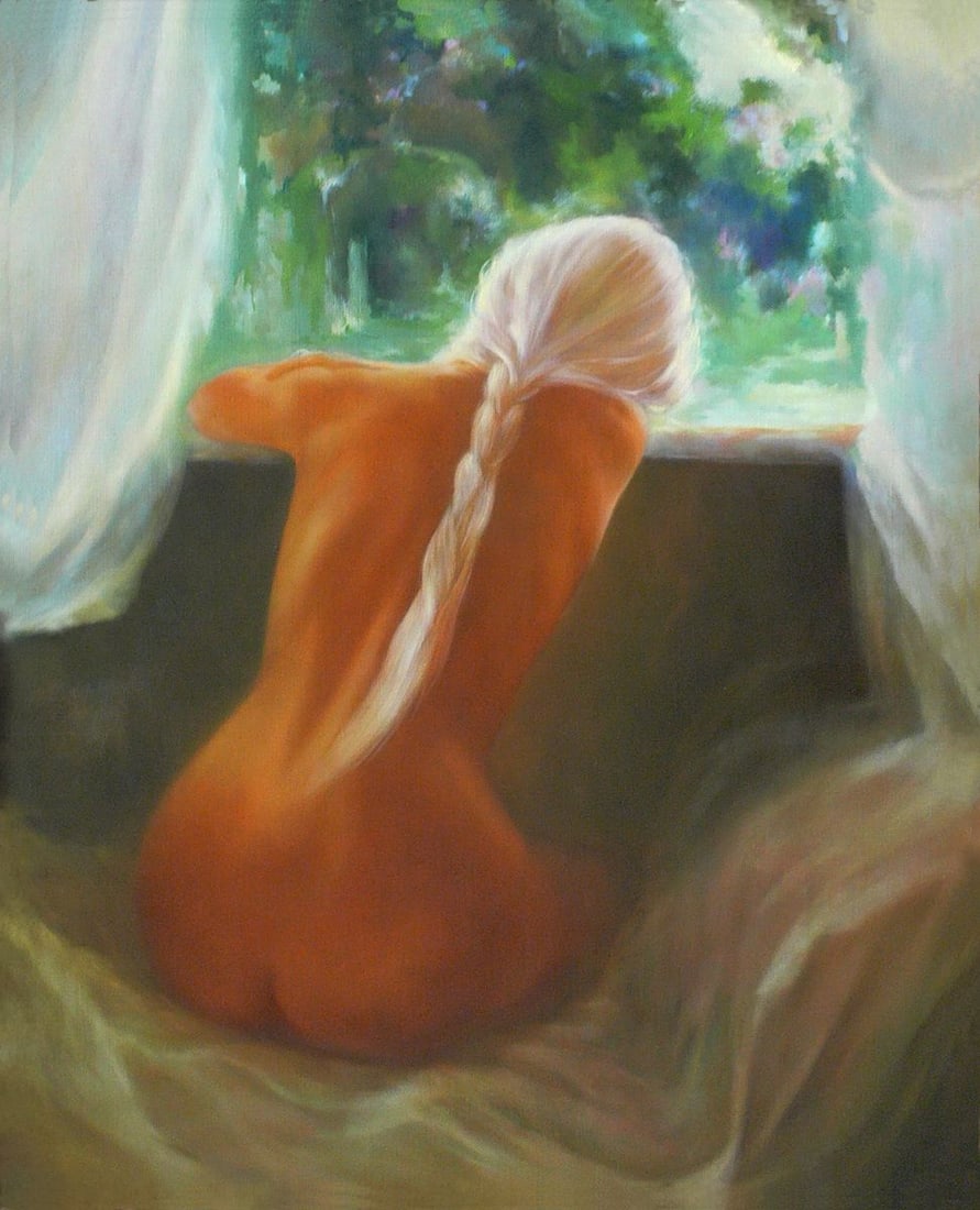 Oil painting Portrait of a naked girl Vasily Korkishko: Title: Oil painting Portrait of a naked girl Vasily Korkishko Description: No. Kork 179*** ABOUT THIS PAINTING **** TITLE: "Portrait of a naked girl" * ARTISTS: Vasily Korkishko* SIZE: 110x90.5