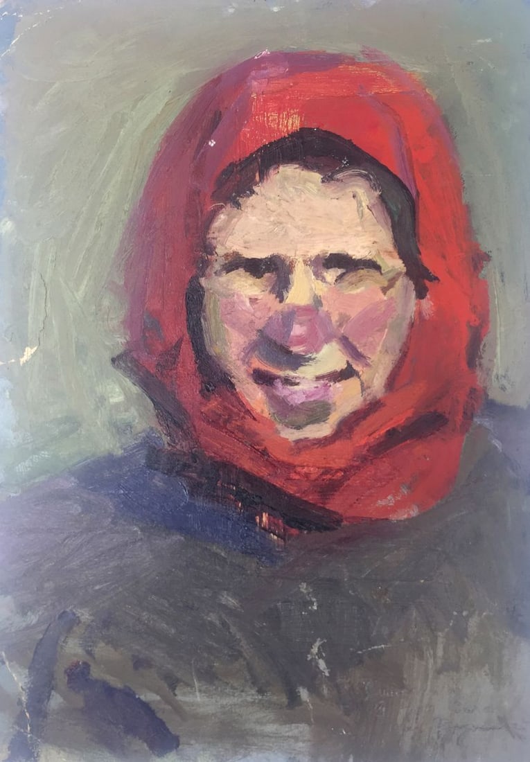 Oil painting Woman portrait original picture painter (1 of 8)