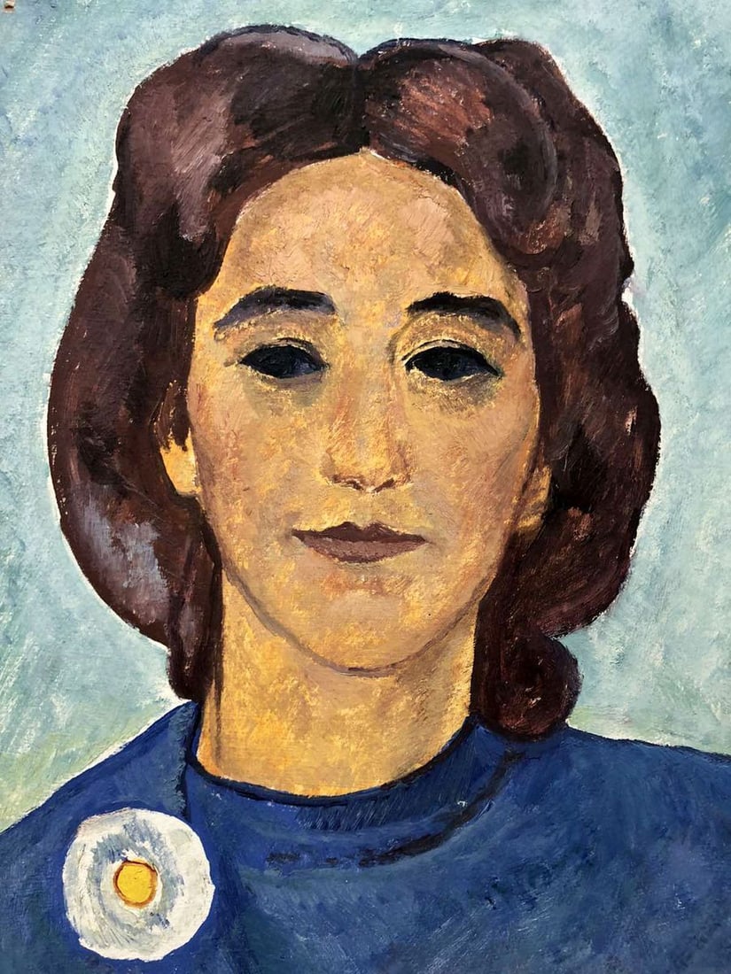 Oil painting Female portrait Zalyvakha Opanas - 4