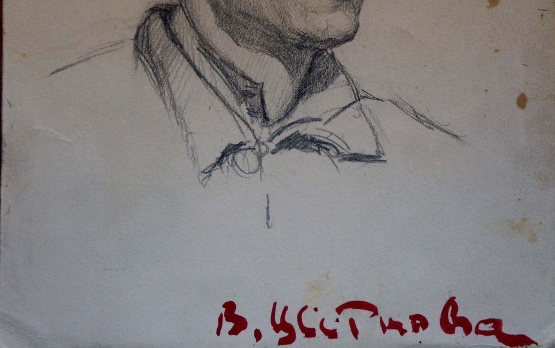 Pencil painting Portrait of a man Tsvetkova V. P. - 4