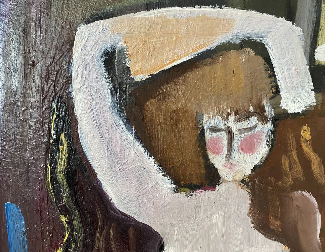 Oil painting Portrait of a girl Valentin Dmytrovych Khrushch - 2