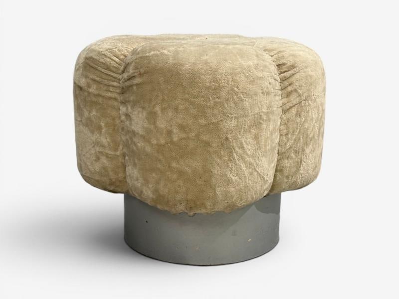 Italian Modern, Ottomans, Fabric, Painted Wood, Italy, 1930s - 7