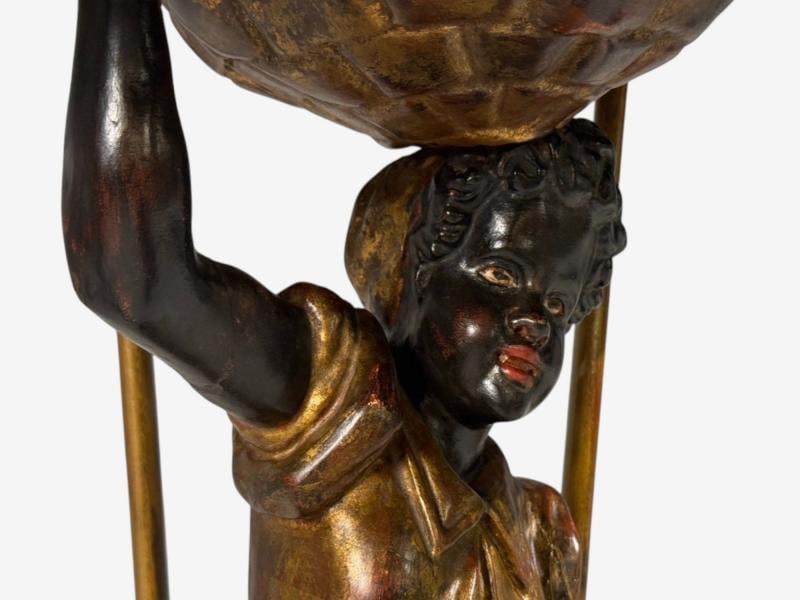 18th/19th c. Italian, Venetian Blackamoor Gueridons, Opposing Figures, Marble - 7