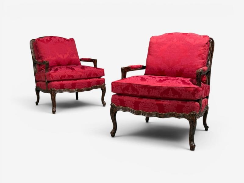 Pair of Tortoise Shell Lounge Chairs/ Marquis by Theodore Alexander, Fauteuils - 2