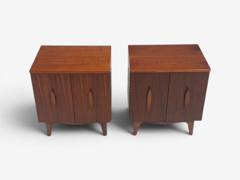 Young Manufacturing, Modern Nightstands, Walnut, USA, 1960s - 6
