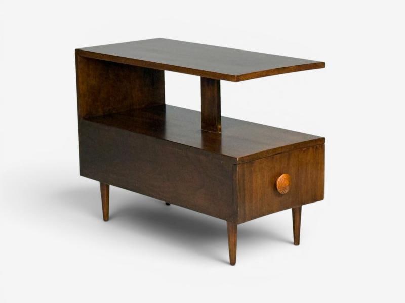 Gilbert Rohde, Rare Paldao End Tables, Walnut, USA, 1940s - 7