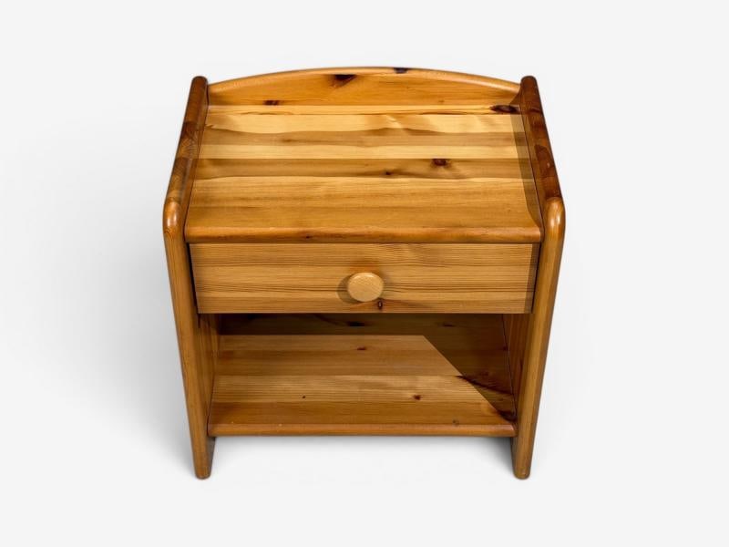 Swedish Modern, Bedside Tables, Knotty Pine, Sweden, 1960s - 7