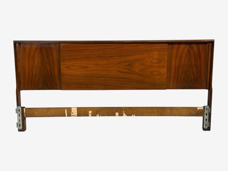 Edmond J. Spence, King Size Headboard, Walnut, Sweden, 1950s - 2