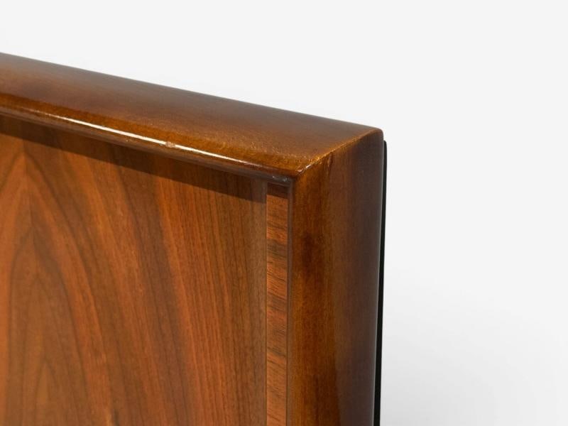 Edmond J. Spence, King Size Headboard, Walnut, Sweden, 1950s - 3