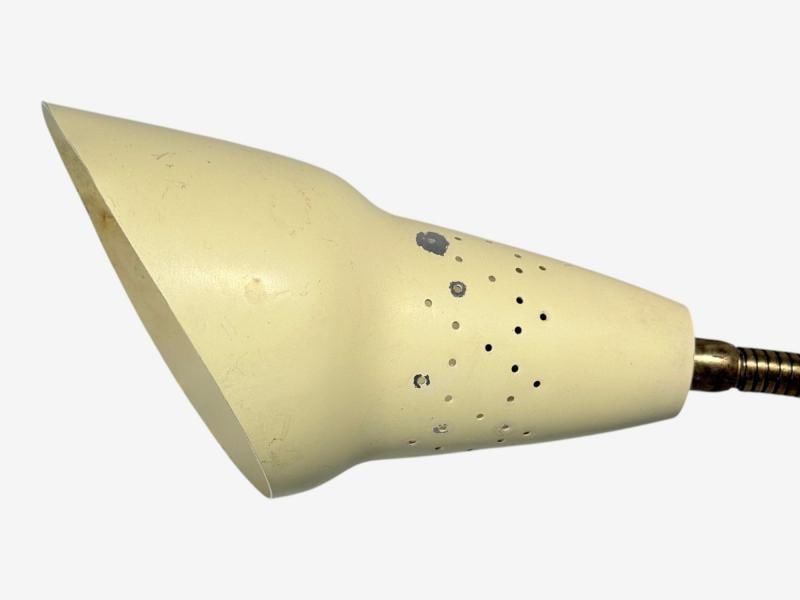 Swedish Modern, Adjustable Wall Light, Brass, Lacquered Metal, Sweden, 1950s - 7