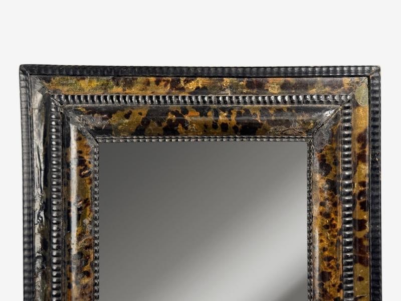 Dutch Ripple Frame, Mirror or Picture Frame, Tortoise, Ebonized Wood, 18th c. - 3