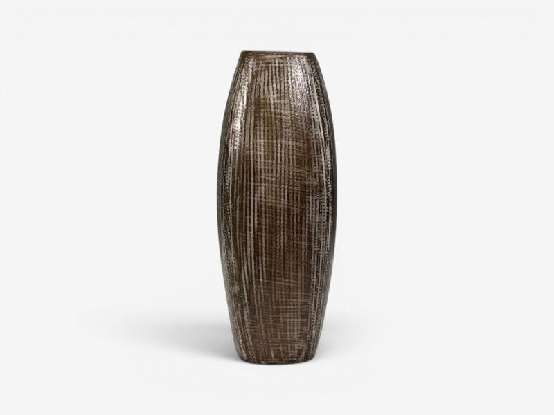 Ingrid Atterberg, Ekeby, Swedish Mid-Century Modern, Tan Vase, Stoneware,1960s - 2
